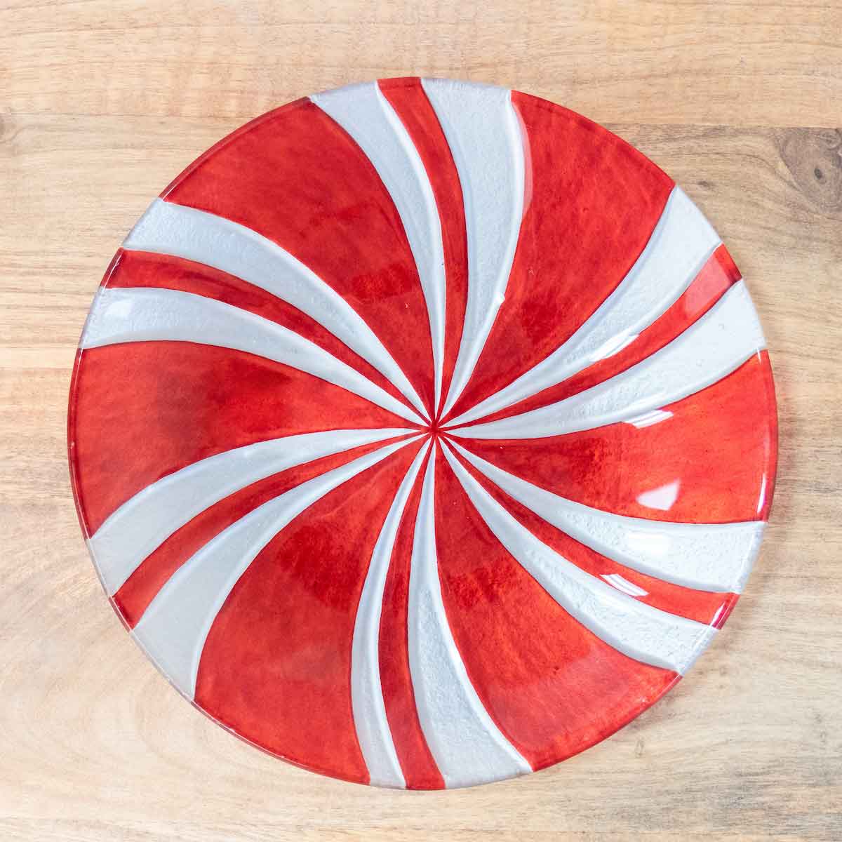 Red glass platter new arrivals